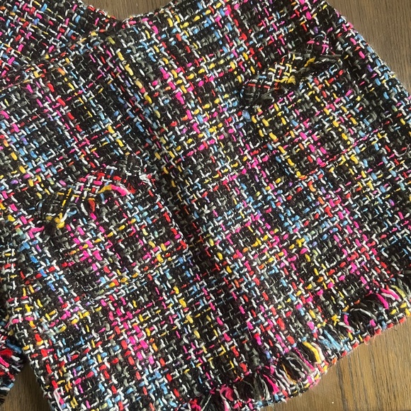 COPY - Zara Multicolor Tweed Top and Skirt co-ord Matching Set - Picture 2 of 7